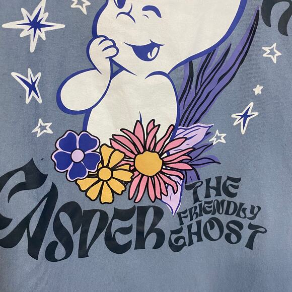 Casper The Friendly Ghost Light Blue Graphic T-Shirt Cotton Polyester Sz XL - Picture 4 of 5